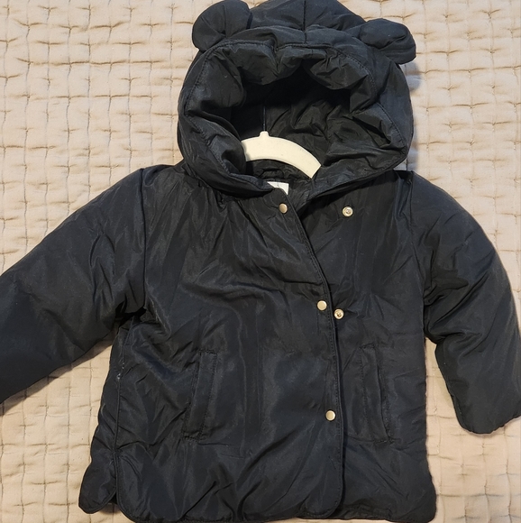 Zara kids light puffer jacket (black) - Picture 2 of 4